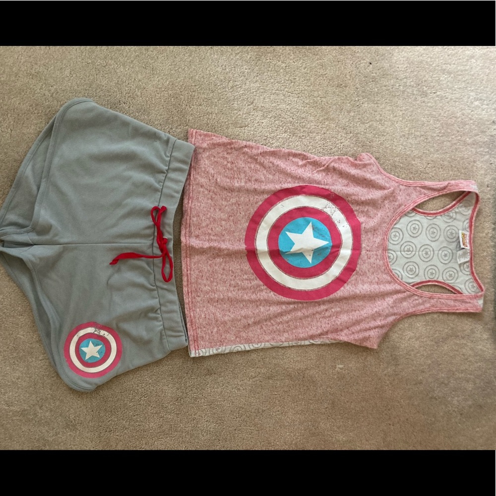 Marvel captain American pajama set